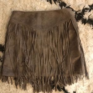 Show Me your Mumu Fringe Skirt